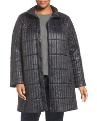 Eileen Fisher Plus Size Recycled Nylon Blend Quilted Jacket