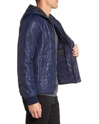 John Varvatos Star Usa Lightweight Hooded Quilted Jacket