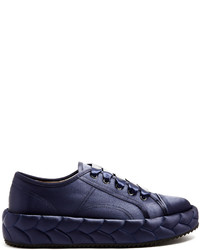 Marco De Vincenzo Quilted Satin Low Top Trainers