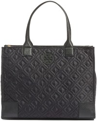 Tory Burch Ella Packable Quilted Nylon Tote Black