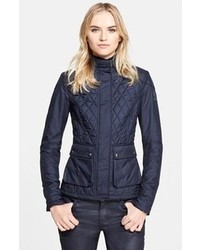 Navy Quilted Outerwear