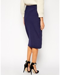 Asos Collection Quilted Split Front Pencil Skirt