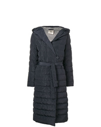 Navy Quilted Puffer Coat