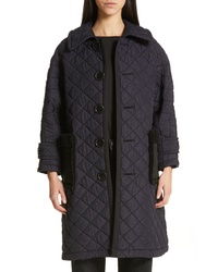 Tricot Comme des Garcons Quilted Coat With Faux