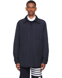 Thom Browne Navy Polyester Down Jacket