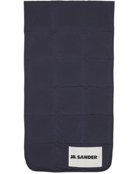 Jil Sander Blue Down Quilted Scarf