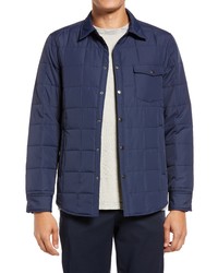 Treasure & Bond Quilted Shirt Jacket In Navy Iris At Nordstrom