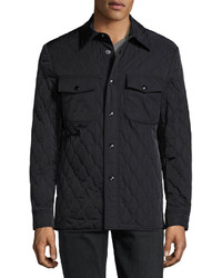 Tom Ford Quilted Shirt Jacket Navy