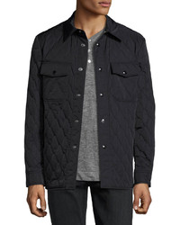 Tom Ford Quilted Shirt Jacket Navy