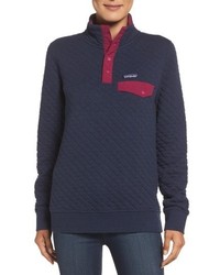 Navy Quilted Sweater