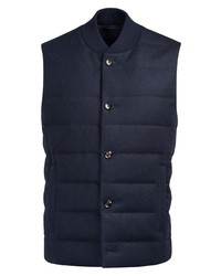 Suitsupply Wool Blend Quilted Down Vest