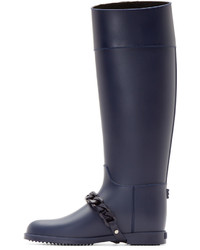 Givenchy Navy Chain Eva Rain Boots