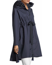 Moncler Aigue Self Tie Trench Coat W Hood