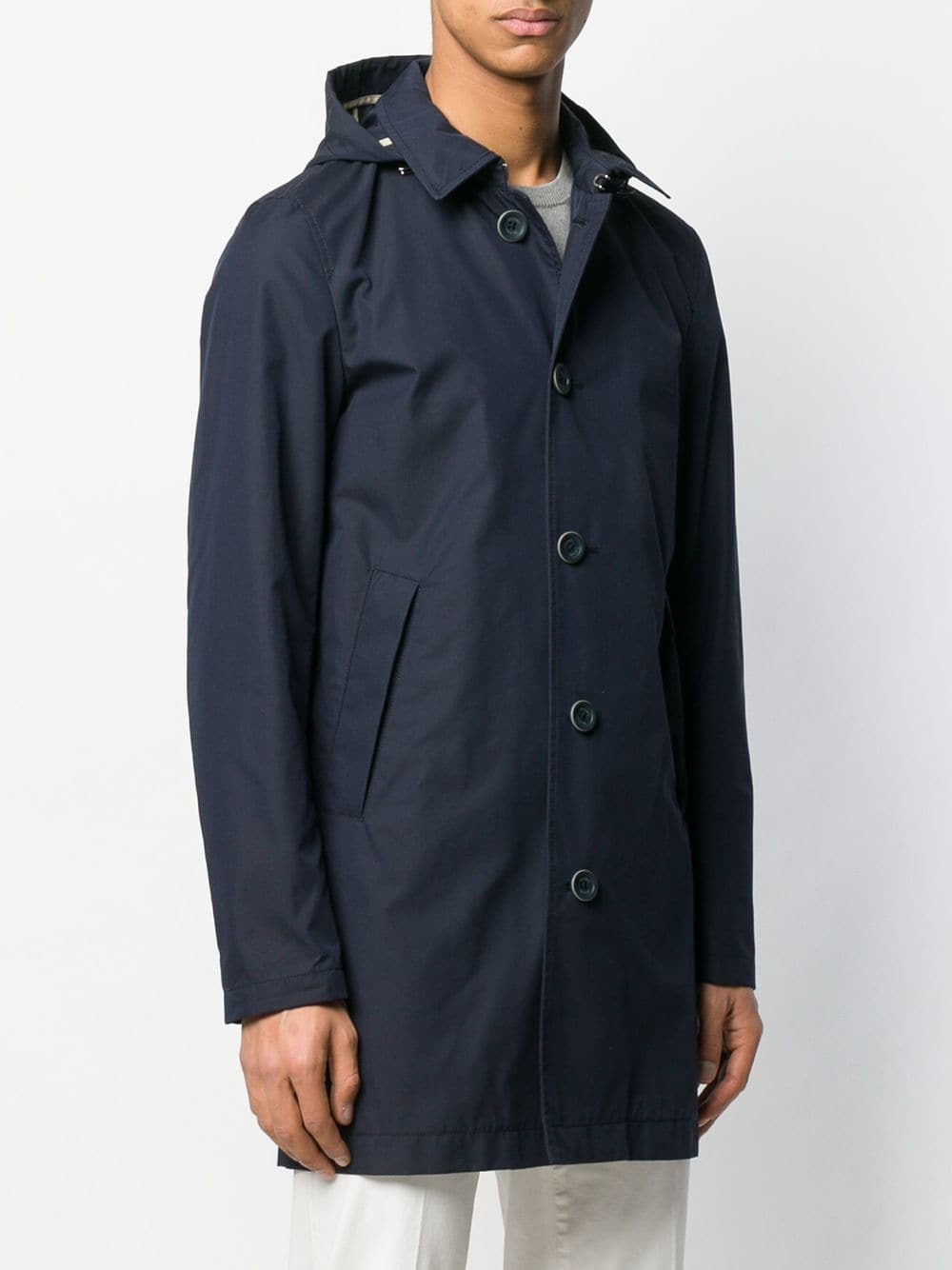 Herno Hooded Raincoat, $627 | farfetch.com | Lookastic