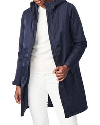 Bernardo Hooded Windproof Water Resistant Insulated Raincoat