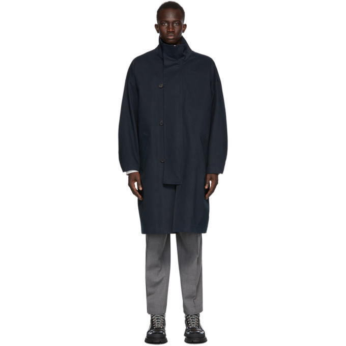 mfpen Navy Johnston Coat, $440 | SSENSE | Lookastic