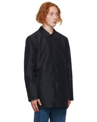 Ps By Paul Smith Navy Recycled Mac Raincoat