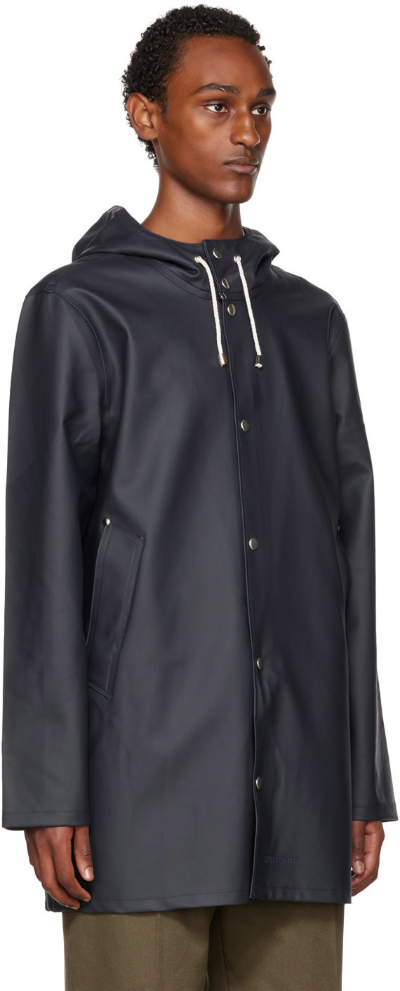 Stutterheim Navy Stockholm Jacket, $230 | SSENSE | Lookastic