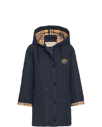 Burberry Quilted Check Cuff Raincoat
