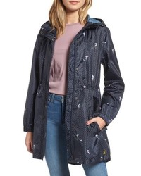 Joules Right As Rain Packable Print Hooded Raincoat