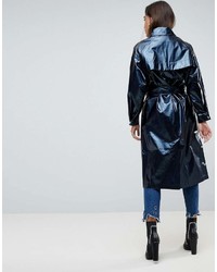Asos Trench In High Shine