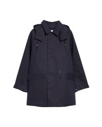 MACKINTOSH Waterproof Bonded Cotton Raincoat With Removable Hood