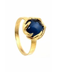 House Of Harlow 1960 Antler Button Ring In Yellow Gold