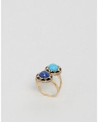 House Of Harlow Double Stone Statet Ring