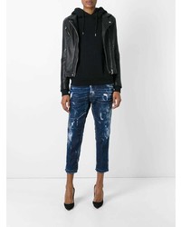 Dsquared2 Boyfriend Distressed Bleached Jeans