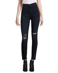 J Brand Maria High Rise Distressed Skinny Jeans