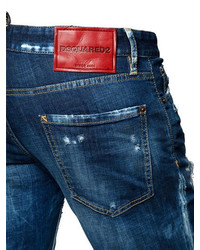 DSQUARED2 175cm Slim Destroyed Cotton Denim Jeans