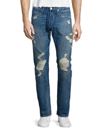 3x1 3 X 1 M3 Allman Slim Distressed Jeans Dark Gray