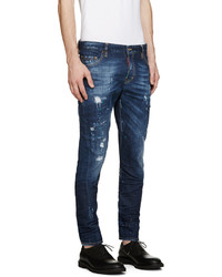 DSQUARED2 Blue Bocca Chicca Sexy Twist Jeans