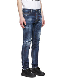 DSQUARED2 Blue Distressed Jeans