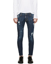 DSQUARED2 Blue Gold Rush Clet Jeans