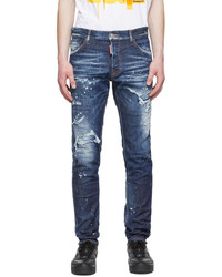DSQUARED2 Blue Ripped Jeans