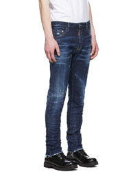 DSQUARED2 Blue Splatter Jeans