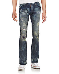 Cult of Individuality Buckeye Distressed Straight Leg Jeans