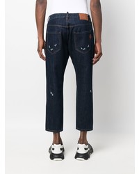 Philipp Plein Cropped Detroit Cut Denim Jeans