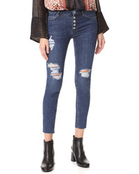 Free People Destroyed Reagan Raw Jeans