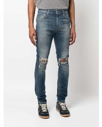 Represent Destroyer Denim Ripped Slim Cut Jeans