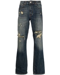 Flaneur Homme Distressed Detail Denim Jeans