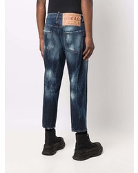 Philipp Plein Distressed Effect Cropped Jeans
