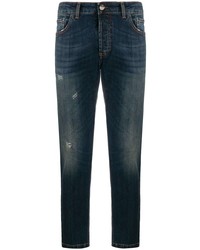 Entre Amis Distressed Effect Cropped Jeans