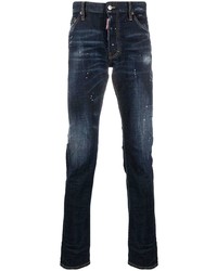 DSQUARED2 Distressed Effect High Rise Jeans