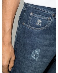 Brunello Cucinelli Distressed Finish Straight Leg Jeans