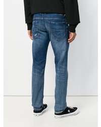 Diesel Distressed Fitted Jeans