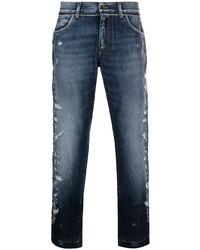 Dolce & Gabbana Distressed Mid Rise Jeans