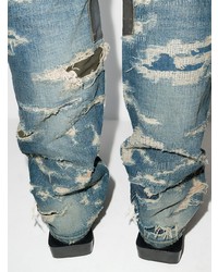 Givenchy Distressed Moleskin Straight Leg Jeans