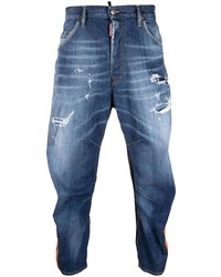 DSQUARED2 Distressed Multi Panel Tapered Jeans
